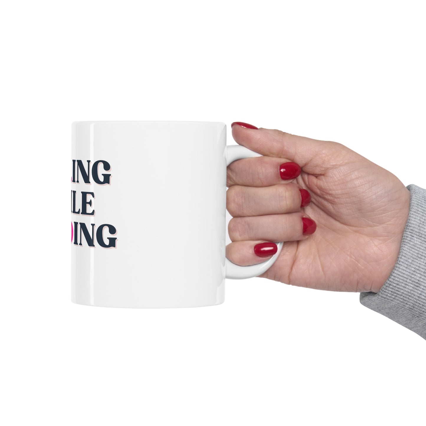 Healing While Building White Ceramic Mug 11oz