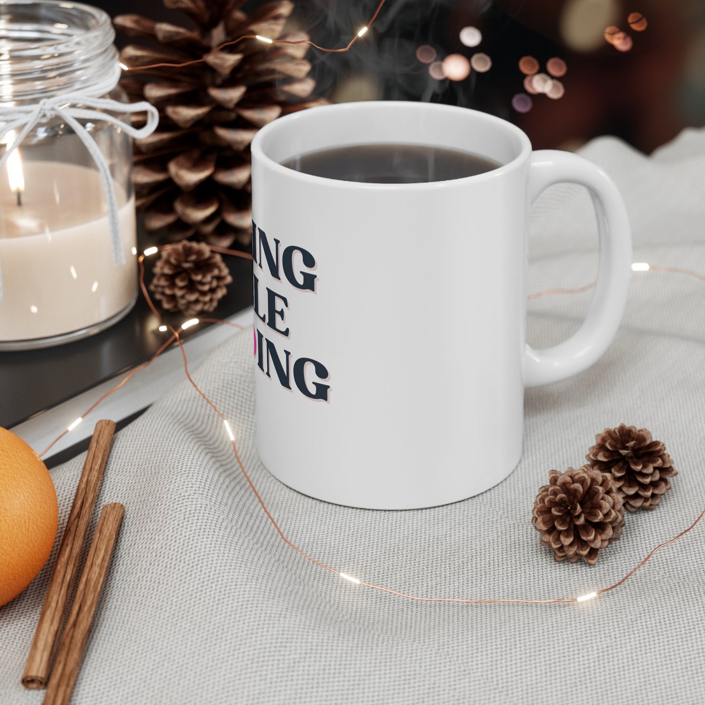 Healing While Building White Ceramic Mug 11oz