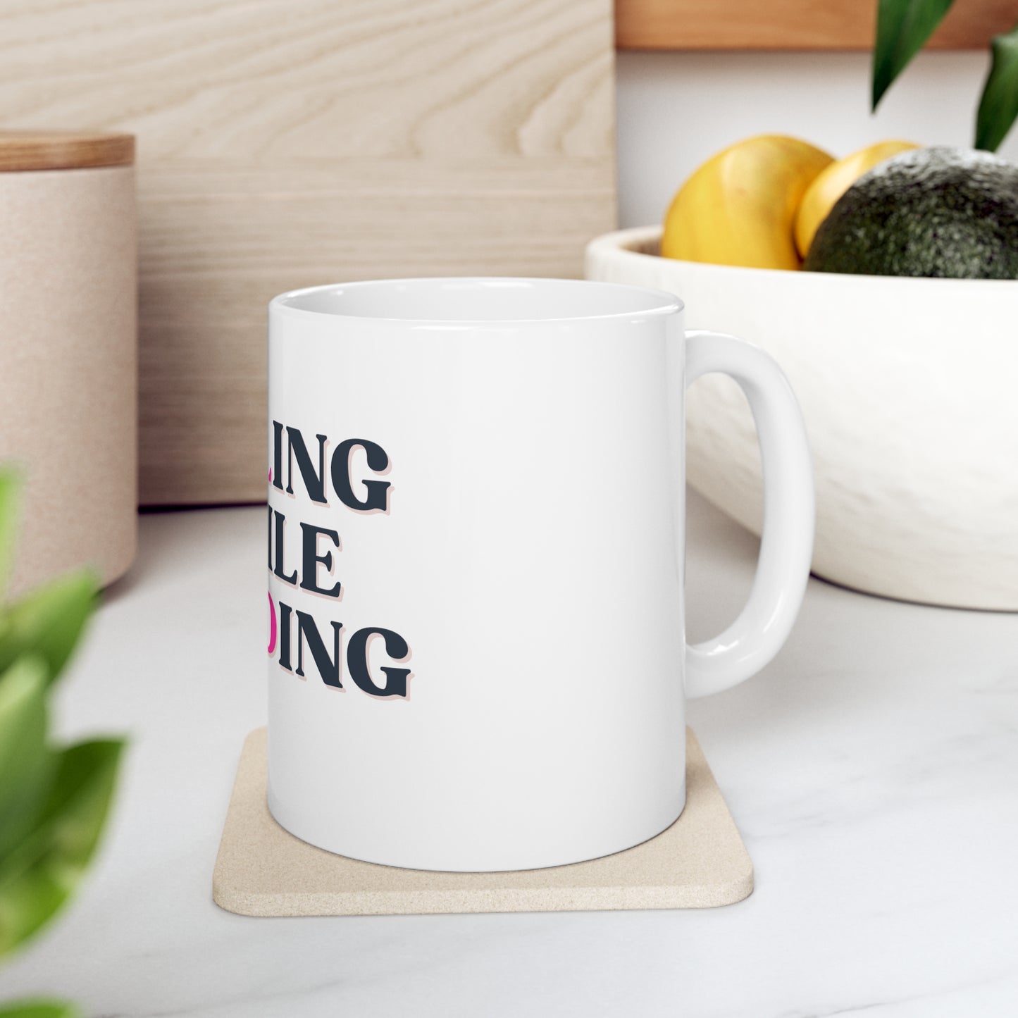 Healing While Building White Ceramic Mug 11oz