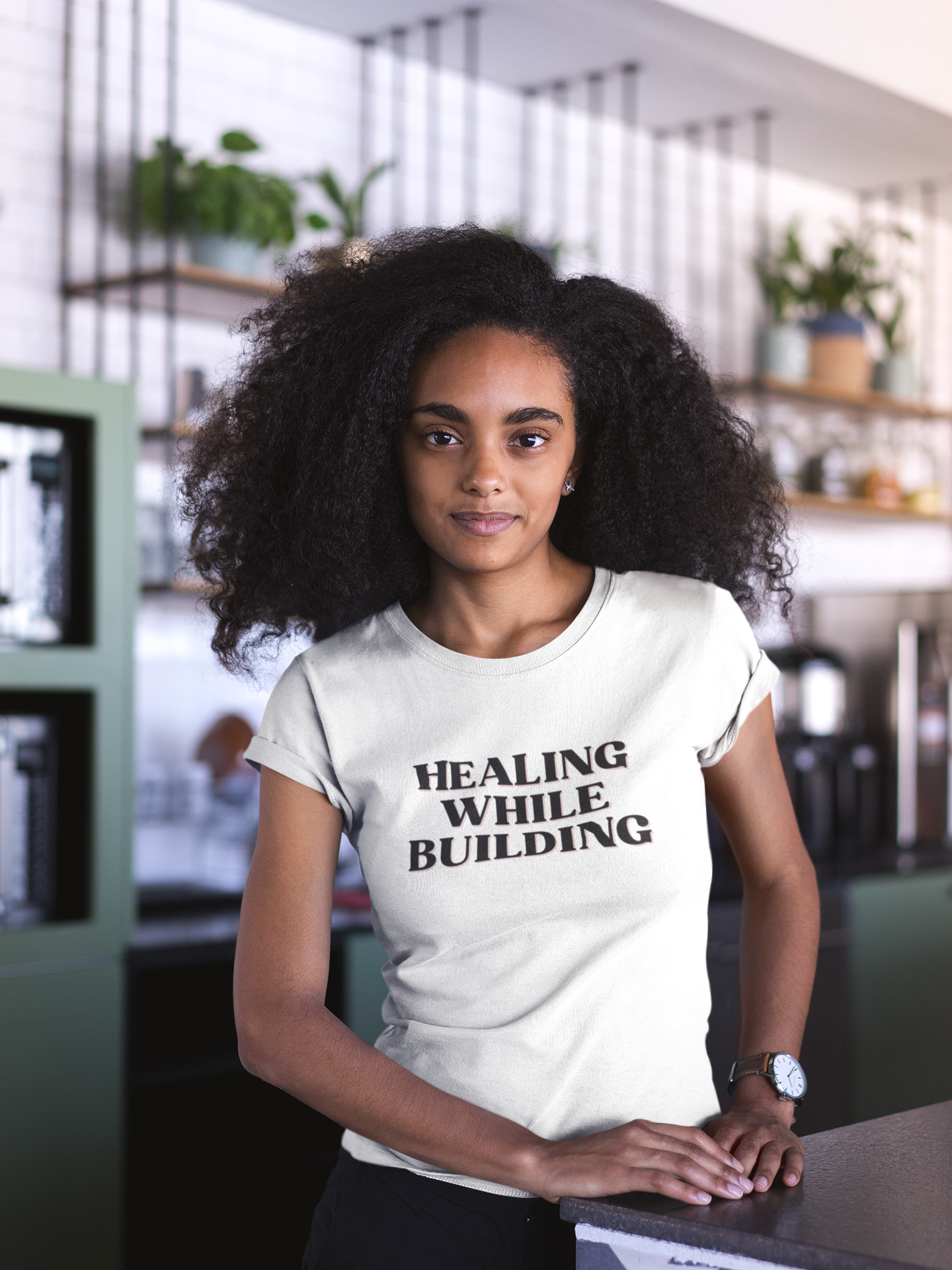 Women's Healing While Building White T-Shirt
